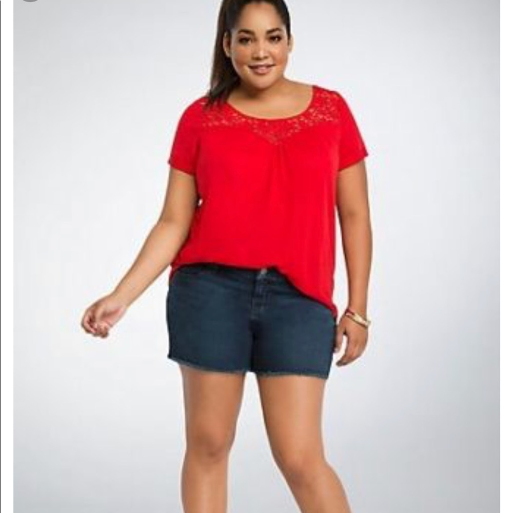 BNWT Torrid Lace Tee